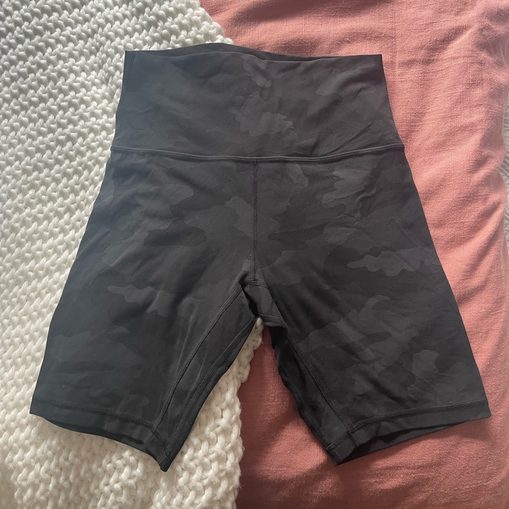 Lulu Lemon Camo Biker Shorts